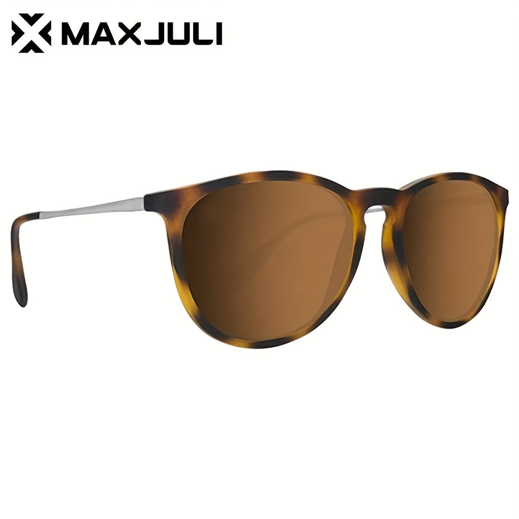 Maxjuli Women's Polarized Sunglasses - Stylish Metal Shades for Football Game