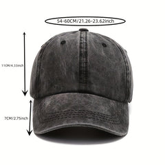 Men's Vintage Baseball Cap Solid Light Plate Cap Outdoor Sun Visor Cap