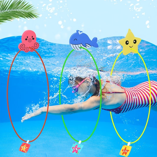 Kids' Underwater Floating Toy Set with 27 Pieces
