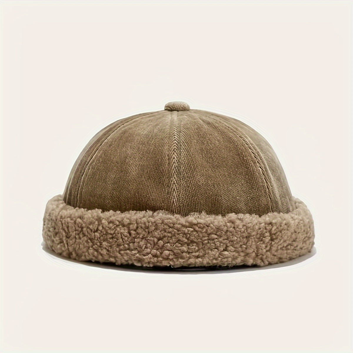 Winter Retro Cotton Warm Brimless Cap