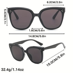 Cat Eye Square Sunglasses Rivet UV400 Sun Shades For Driving