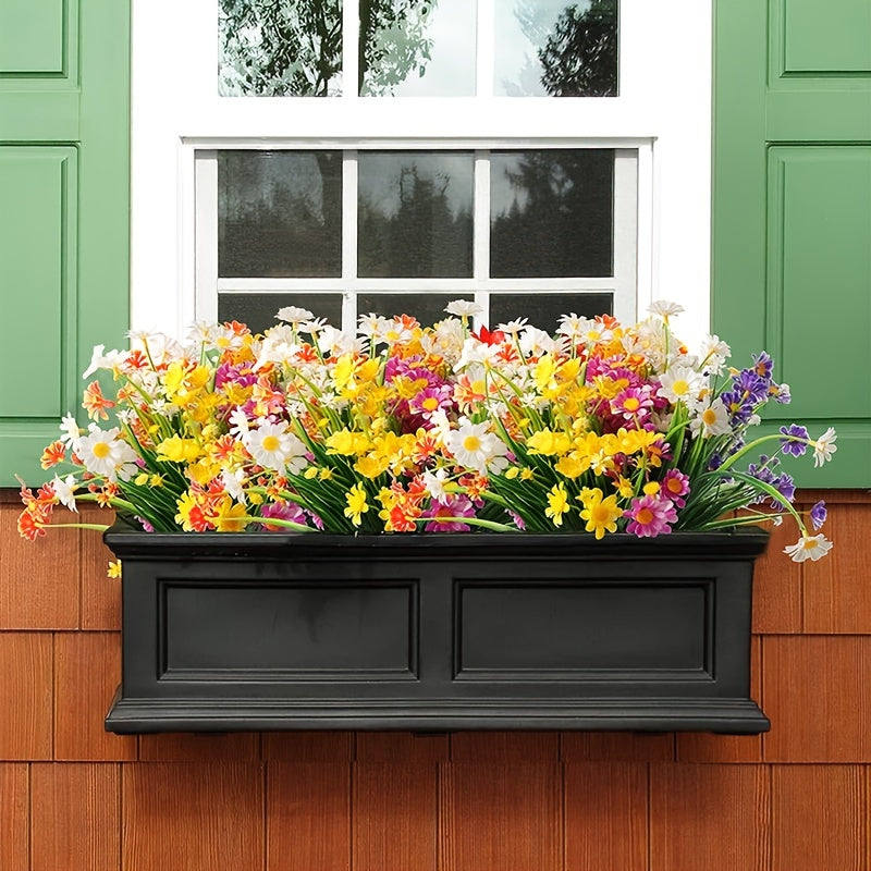 UV Resistant Artificial Daisy Flower for Home Window Outdoor