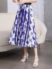  Tie Dye High Rise Maxi Skirt