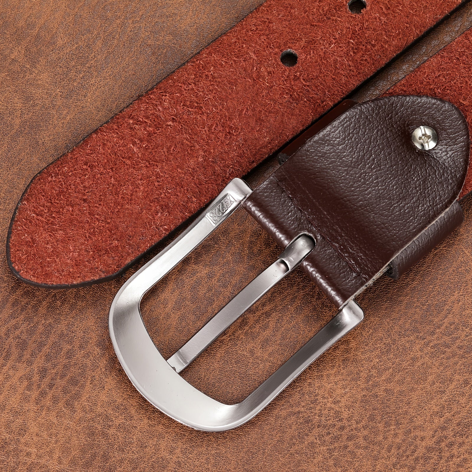 Men's Stitch Buckle Belt for Wedding Party