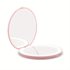 Compact Mirror With Light 1X 3X Magnification LED Travel Makeup Mirror