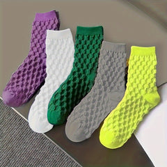 5 Pairs Comfy Mid Tube Socks Women's Stockings