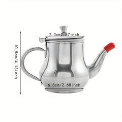 Stainless Steel Filter Bottle Leak-proof Pouring Pot Kitchen Tool