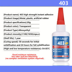1pc Strong Instant Dry Glue Series 401 403 406 460 480 495 496