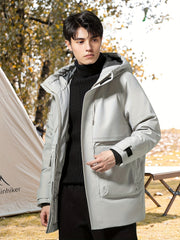 Men's Outdoor Warm Thermal Hooded Jacket for Autumn & Winter