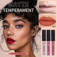Matte Lip Glaze Non Stick Waterproof High Pigmented Long Lasting