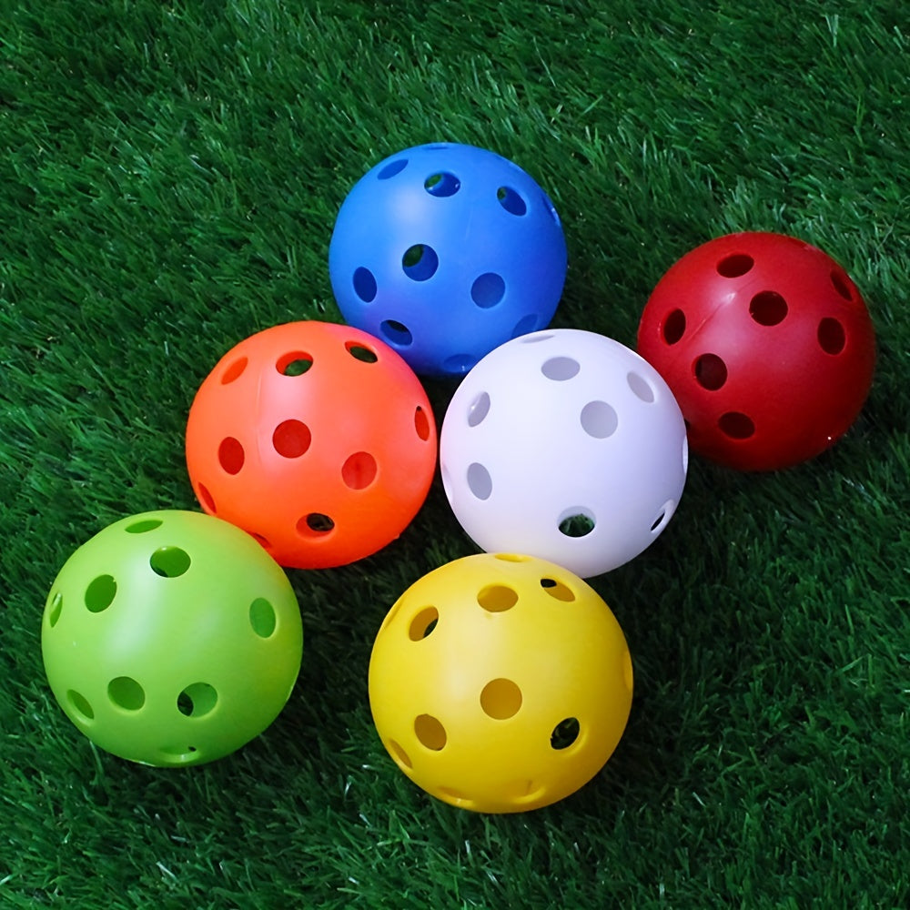 High Elastic Outdoor Pickleball Ball 26 Holes Colorful Soft Performance Comfort