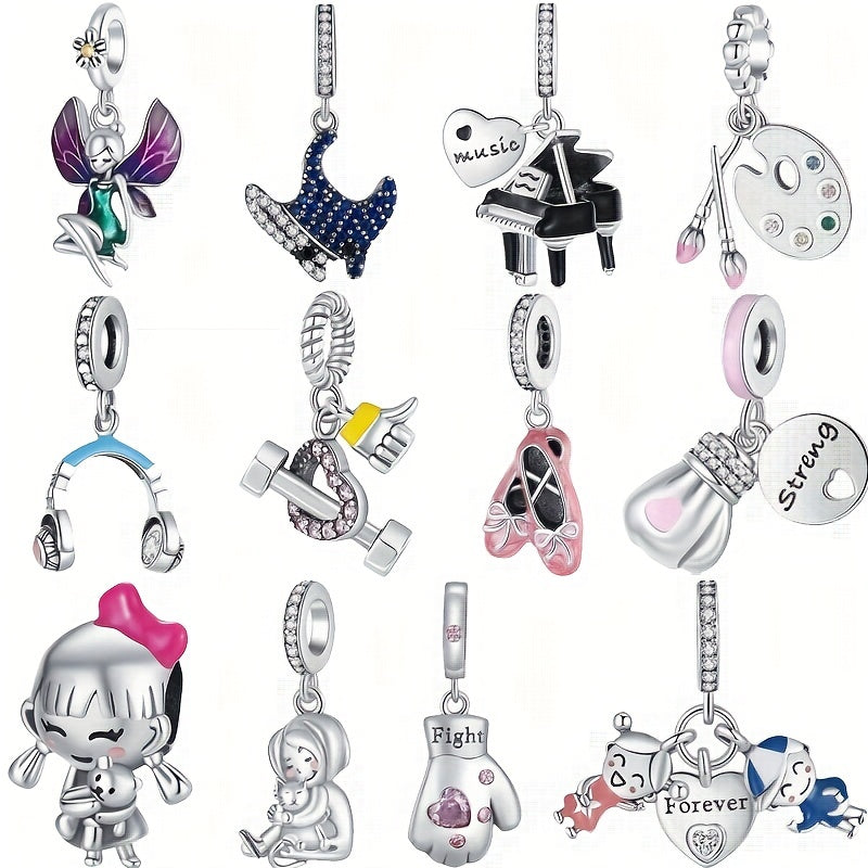 Classic Devil Fish Pendant Pink Shoe Pendant for Bracelet & Necklaces