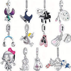 Classic Devil Fish Pendant Pink Shoe Pendant for Bracelet & Necklaces