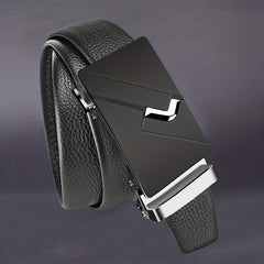 Men's PU Automatic Buckle Pants Belt Wedding Gift