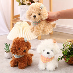 3pcs Candy Teddy Plush Toys with Colorful Bows