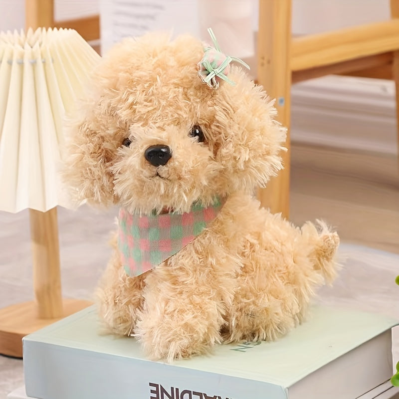 23 cm Scarf Simulation Dog Plush Toy Candy Dog Plush Doll Gift