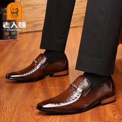 LAORENTOU Men's Dress Shoes Lightweight Formal Shoes Wedding Business