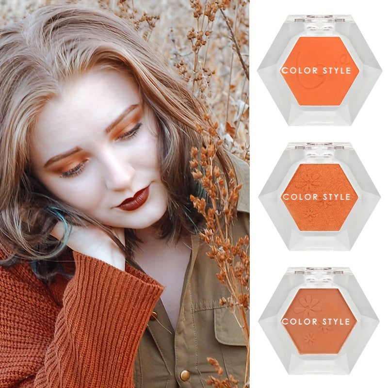 Monochrome Eyeshadow Compact Orange Coral Autumn Pumpkin Halloween