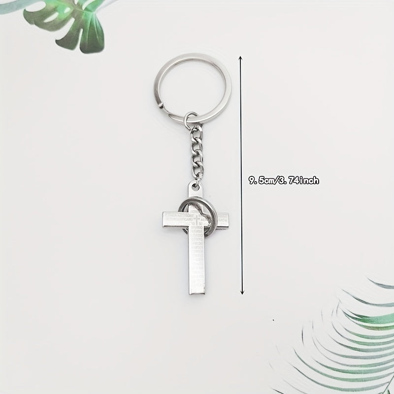 Creative Cross Keychain Alloy Key Chain Bag Purse Backpack Pendant