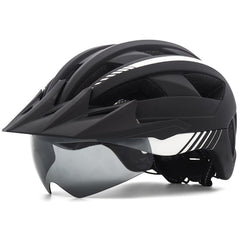 Mountain Road Bike Helmet With Goggles And Brim