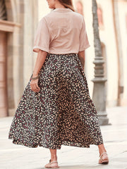  Boho Pants Women's Plus Allover Print High Rise Wide Leg Trousers