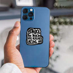 Anti Capitalism Sticker Strike the Rich Durable Vinyl Adhesive