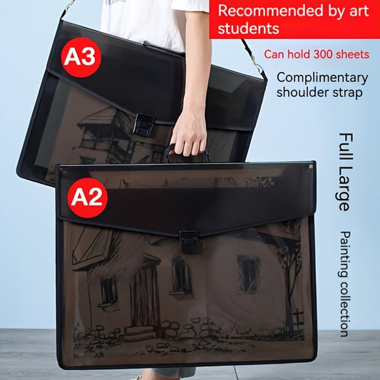 Waterproof Art Storage Bag Large Capacity 21.5x16x2.3 Inches