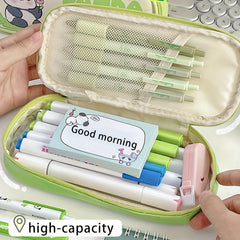 Cute Panda Pencil Case - Large Capacity Portable Pencil Bag