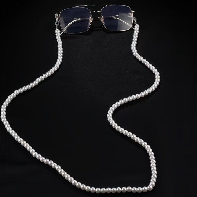 Pearl Mask Rope Glasses Chain Handmade Necklace