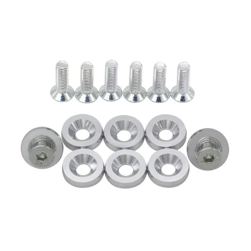 10pcs 6MM Universal Decorative Screw Gasket Valve Cover Aluminum Gasket Screw