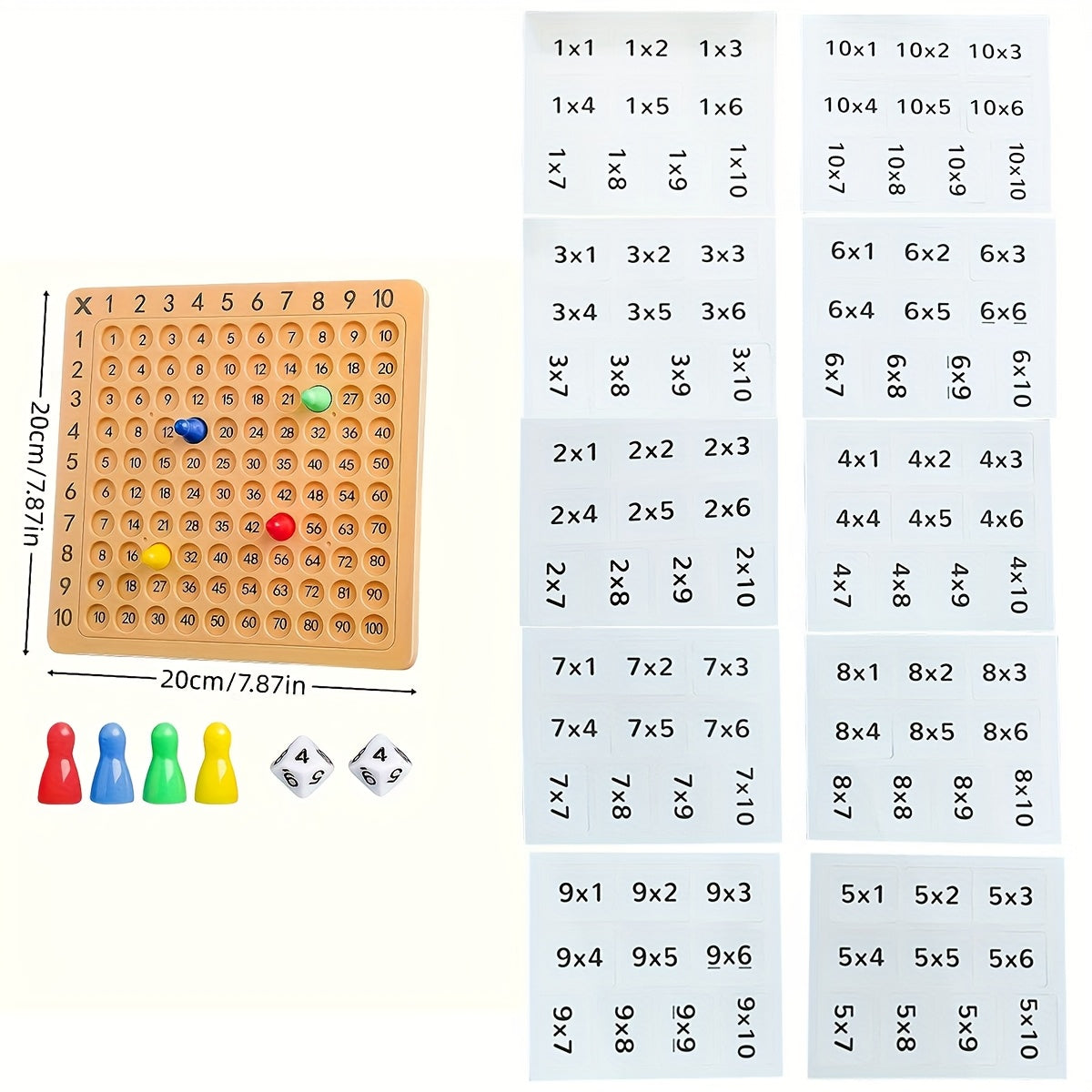 Kids Multiplication Tables Learning Set for Math Games