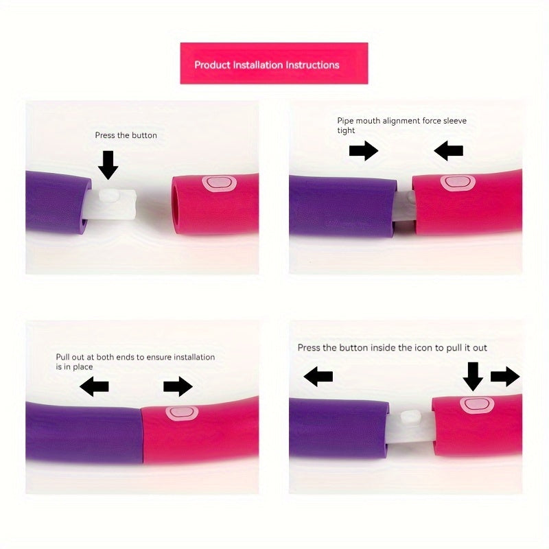 Soft Detachable Fitness Hoop for Home & Gym