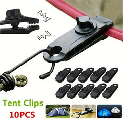 10pcs Outdoor Tent Clips Canopy Tent Hook Windproof Fixed Buckle