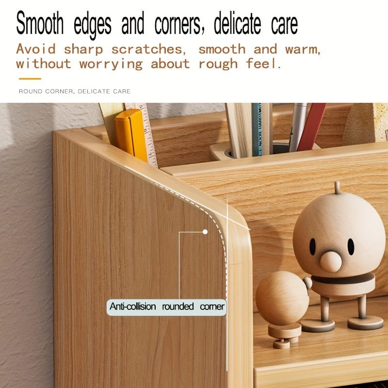 Desktop Mini Small Bookshelf File Desk Storage Shelf Bookcase