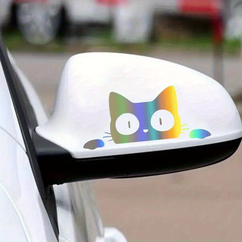 Lovely Cat Car Stickers for Motorcycle Car Rear View Mirror