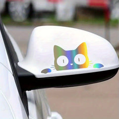 Lovely Cat Car Stickers for Motorcycle Car Rear View Mirror