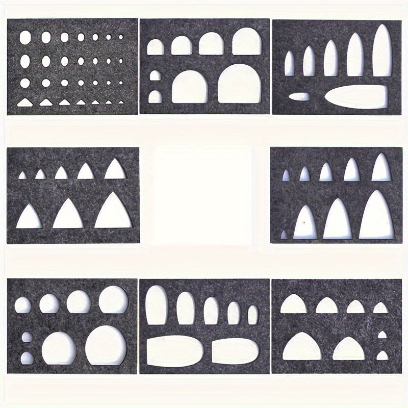 8pcs Wool Felt Mold Template Kits for Plush Toy Making Supplies