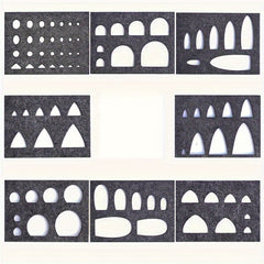8pcs Wool Felt Mold Template Kits for Plush Toy Making Supplies