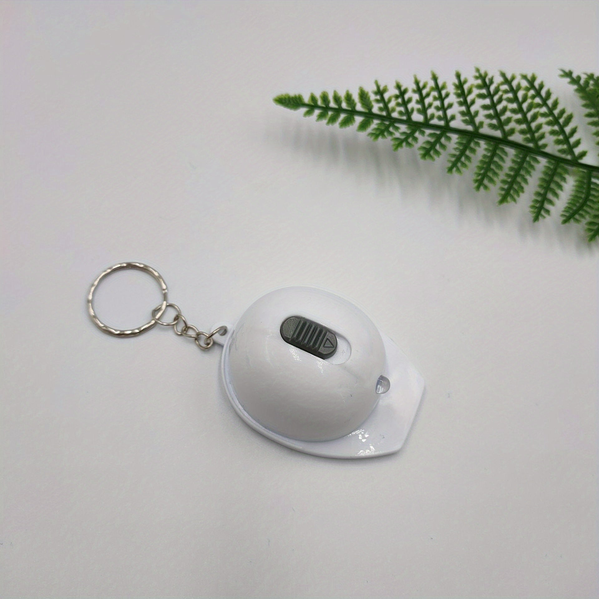 Helmet PVC With Light Security Hat Keychain For Men