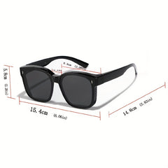 Polarized Fit Over Sunglasses Anti Glare UV400 Sun Shades for Men Women