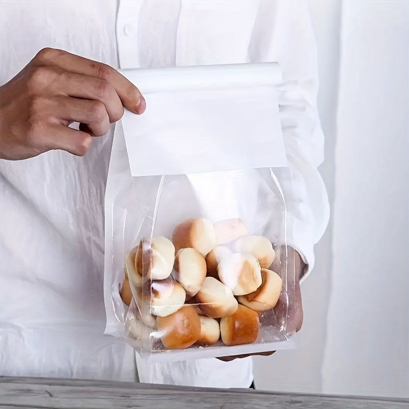 10pcs Reusable Cookie Bread Storage Bags with Visible Window