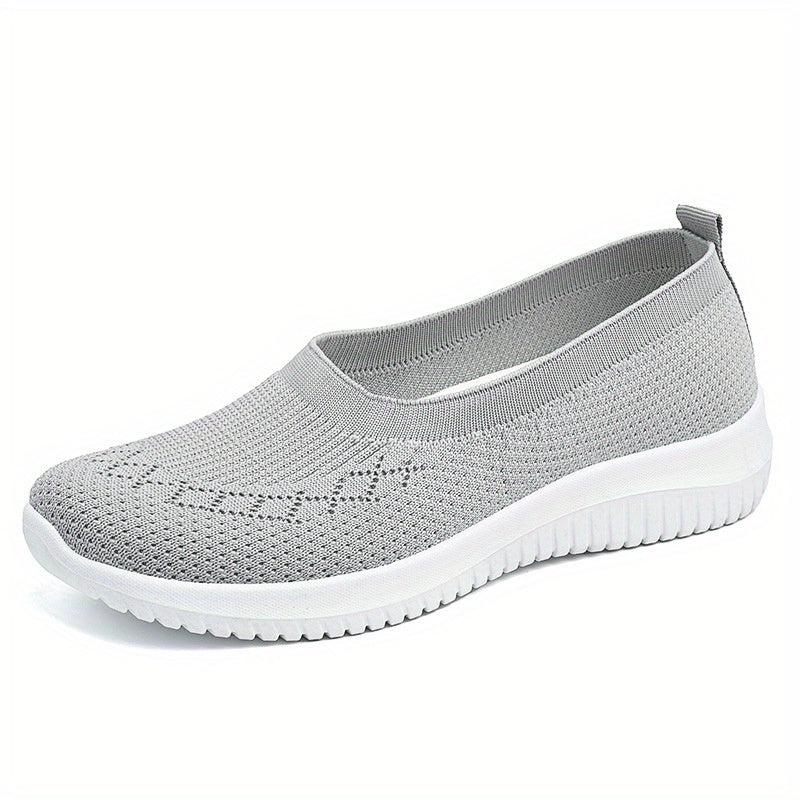 Women's Mesh Breathable Slip On Canvas Sneakers Low Top Shoes