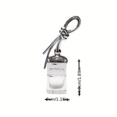 8ML Square Water Cube Car Aromatherapy Perfume Bottle Car Pendant Decoration