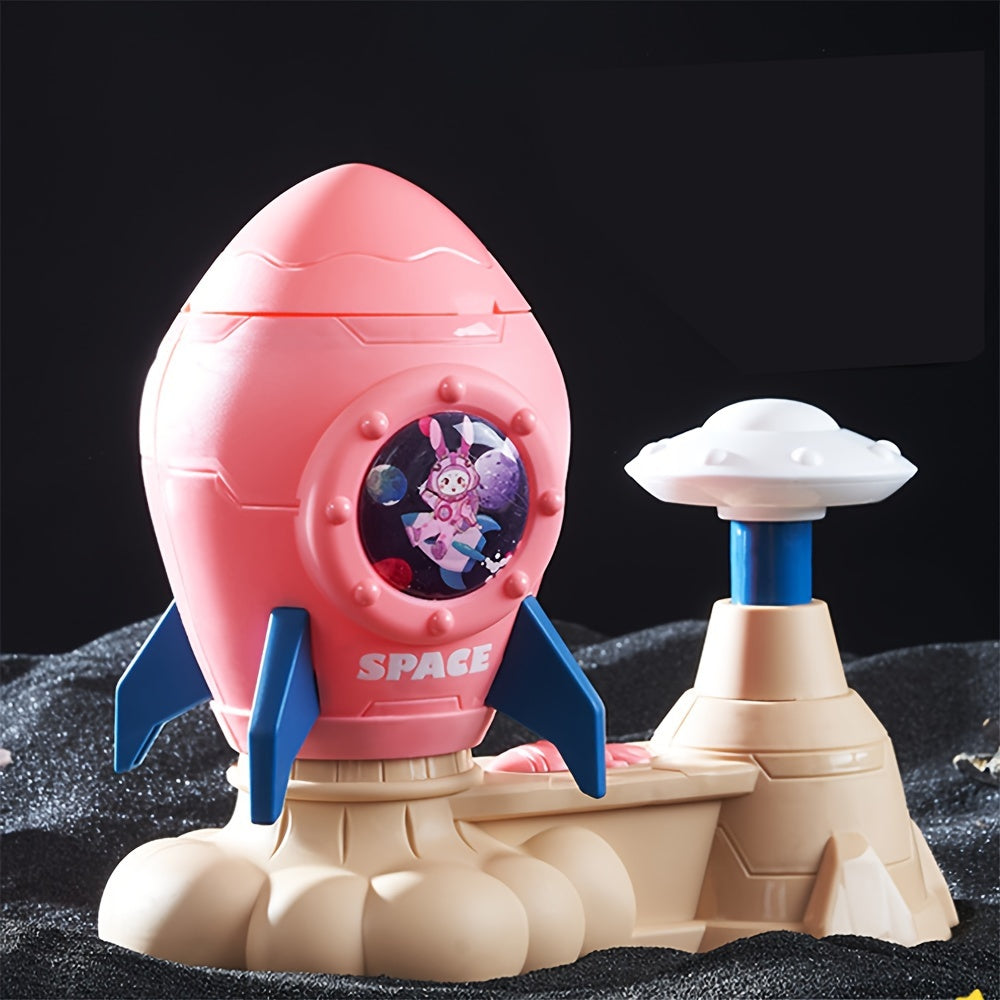 Outdoor Rocket Launcher Flying Spinner Disc Chasing Game for Kids