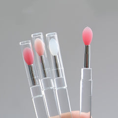 Silicone Lip Brush With Cover Dustproof Lip Film Brush Lipstick Brush