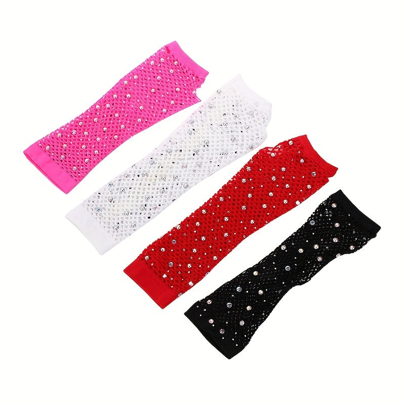 Fishnet Sleeves Elastic Mesh Sleeve Party Punk Decorative Sleeve