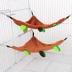 Pet Plush Hammock Hamster Bed Guinea Pig Squirrel Cage Hammock