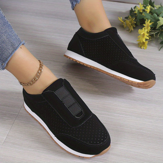 Women's Perforated Breathable Slip On Sports Shoes