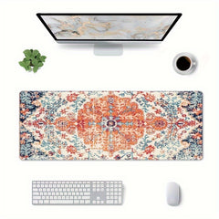 Large Boho Floral Mouse Pad for Gaming and Office Use