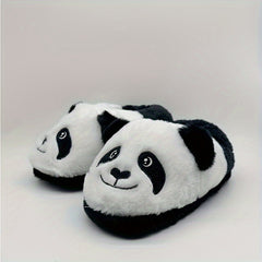 Boys Cartoon Panda House Shoes Non Slip Soft Bottom Walking Shoes